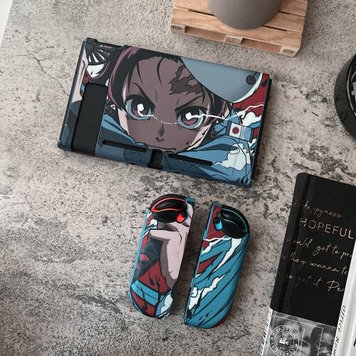 Demon Slayer Kamado Tanjirou Gamepad Split Switch Soft Protective Case For Nintendo Switch Cover