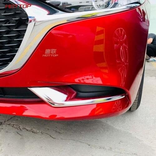 ABS Sliver Front foglight trims for Mazda 3 Axela 2020