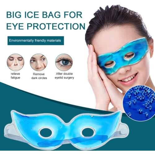 Cooling Ice Eye Mask Icy Goggles Relieve Eye Fatigue Eliminate Dark Circles Ice Pack Eye Mask Effective Sleep Eye Relax Tools