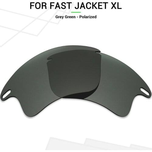 Mryok POLARIZED Replacement Lenses for Oakley Fast Jacket XL Sunglasses Grey Green