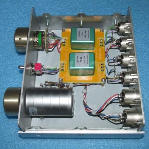 USA Ares 10K: 10K Permalloy transformer balance converter, EIZZ 4x24 gear 4 stepping potentiometer, one input and two output