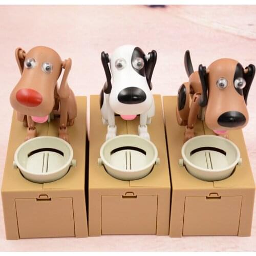 Robotic Hungry Eating Dog Banco Canino Money Box Money Bank Automatic Stole Coin Piggy Bank Money Saving Box Gift For Kid
