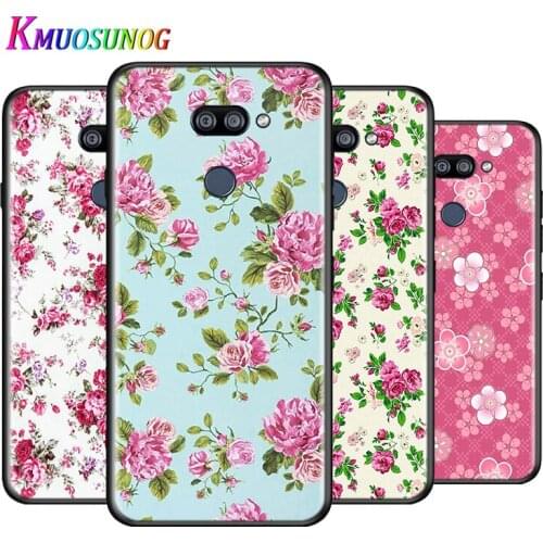 Rose Small Floral Flower For LG K22 K71 K61 K51S K41S K30 K20 2019 Q60 V60 V50S V50 V40 V35 V30 G8 G8S G8X ThinQ Phone Case