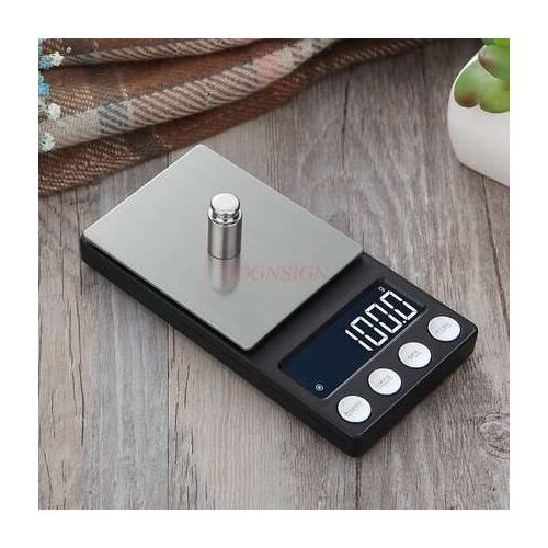 Precision portable mini electronic weighing 0.01g high precision small food tea weighing gold scale household gram weighing