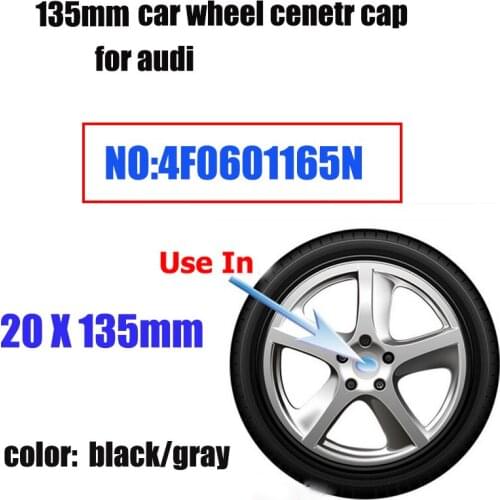 135MM 5Claw Car Wheel Center Hub Logo Cap 4F0601165N Auto Emblems Badge For Audi A7 A8 Q5 R8 S4 S5 S6 A3 A4 A5 Label