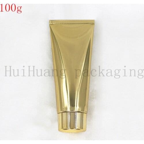 30pcs 100g screw lid gold Soft Tubes Empty Cosmetic Cream Emulsion Lotion Packaging Containers Shampoo Shower Gel Packing Tube