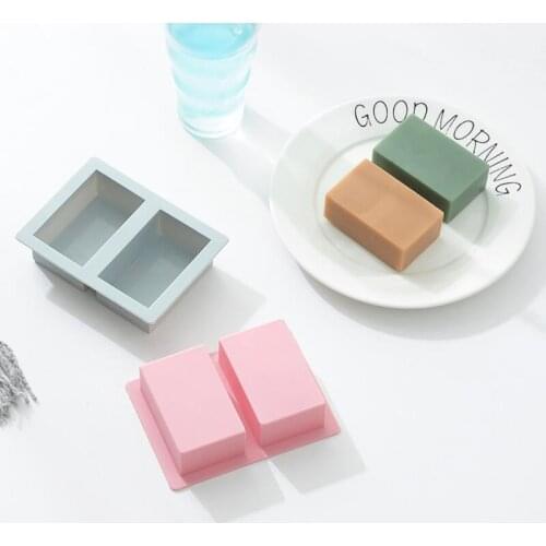 300pcs silicon soap molds baking mould resin rectangle ice cake pudding pastry DIY bakery craft toast baking tools