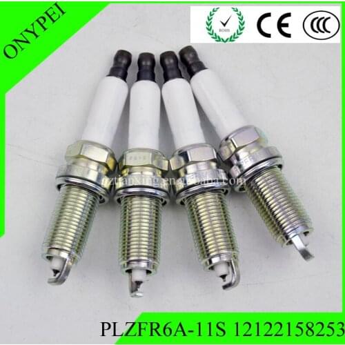 4PCS IRIIDIUM spark plug FR7NPP332 PLZFR6A-11S for 12122158253 5987 BMW E60 E70 E83 E85 E88 E90 X5 X3 X4 N51 N52 PLZFR6A11S