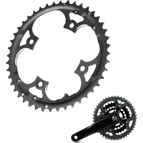 9 Speed 44T Chainring Crank Carbon Steel Bike Crankset Chain Ring MTB Road Bike Chainwheel for Shimano SLX XT
