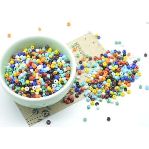 Acrylic Glass Beads Colored Charms Beads Needlework Beads 2/3/4mm For Jewelry DIY Necklace Bracelet Making