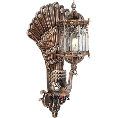 European style creative outdoor waterproof retro wall lamp living room courtyard balcony corridor aisle door wall light