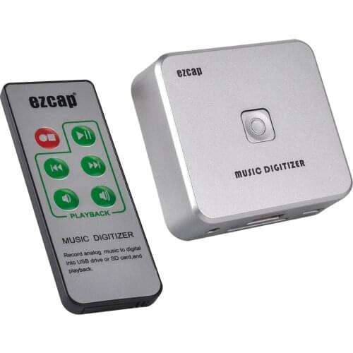 EZCAP 241 Audio Capture Music Digitizer Convert old Analog Music to MP3 and Save to USB drive or SD card With Remote Control
