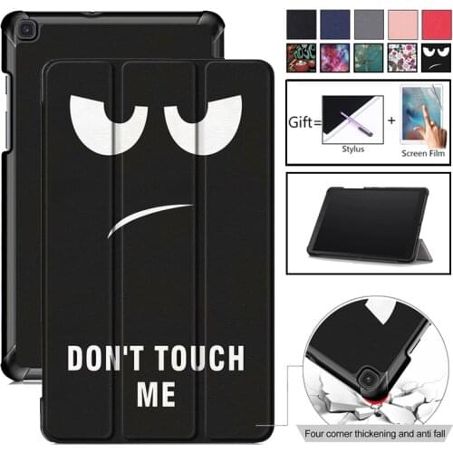 Magnetic Printed Cover Case for Samsung Galaxy Tab A 8.0 SM-T290 T295 T297 2019 Protective Skin PU Leather Case for T290 SM-T295