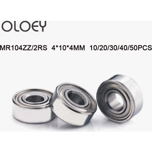 MR104ZZ 2RS Deep groove Ball Bearings High Quality Bearing 4x10x4 mm For Strong Drill Lab Handpiece