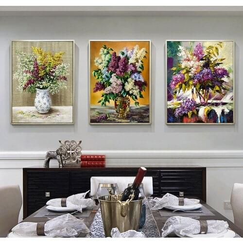 Abstract Flower Poster Wall Art Watercolors Plant Canvas Painting Home Decoration Modern Pictures For Living Room Decor Cuadros
