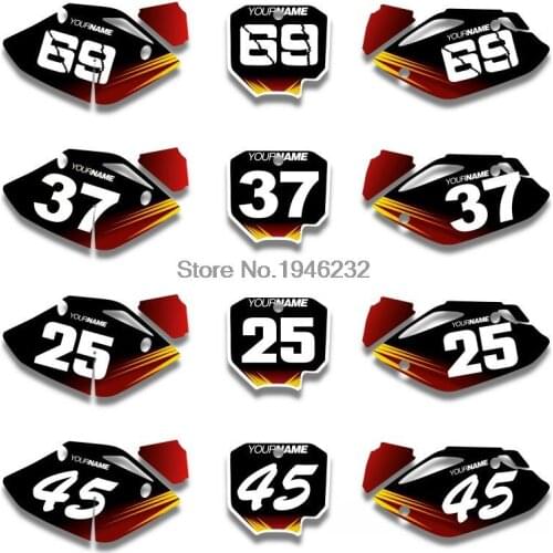 NICECNC Custom Number Plate Background Graphics Sticker & Decal For Honda CRF150R LIQUID Cooled 2007 - 2016 2008 2010 CRF 150R