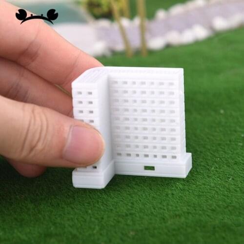 New 1/800 DIY HO scale model train scene building model making materials plastic real estate train