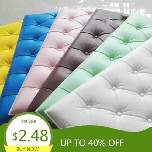 NEW 3D Wall Stickers Wallpaper Decor Foam Waterproof Wall Covering Wallpaper for Kids Living Room DIY Background