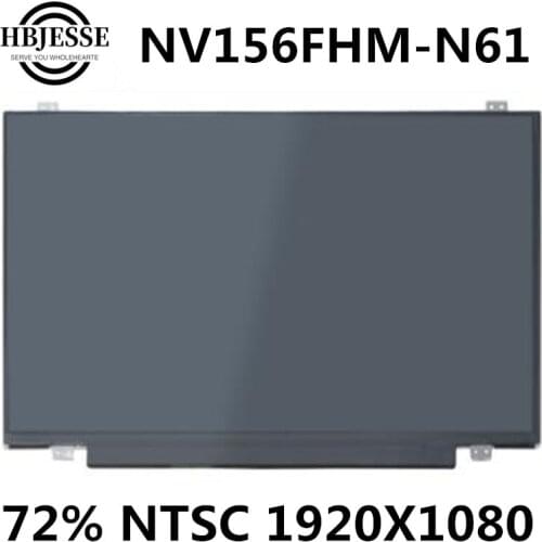 Original NV156FHM-N61 compatible model Screen IPS Matte Matrix for Laptop 15.6 FHD 1920X1080 LED Display M Replacement