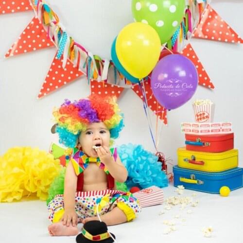 Rainbow Clown Wig Halloween costume dress up birthday carnival new year Bachelorette hen Party bridal shower decoration gift