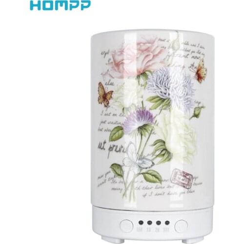 Aromatherapy ultrasonic essential oil fragrance humidifier ceramic aroma diffuser,100ml,Nano atomization,Office desktop portable