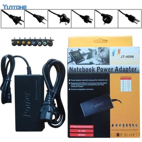 Universal 96W Laptop Notebook AC Charger Power Adapter with US/EU/UK/AU Plug with retail package Free DHL
