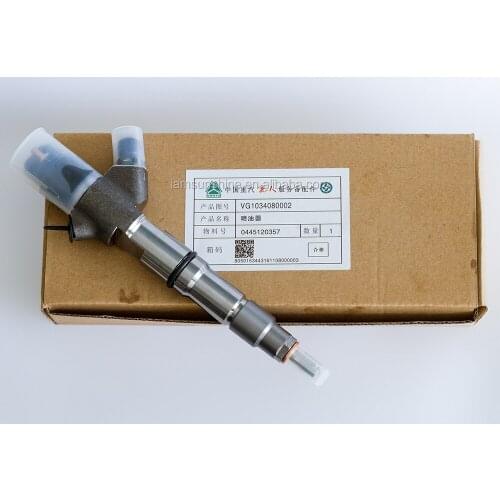 0445120357 0445120446 VG1034080002 genuine new common rail injector for Sinotruck Howo WD615