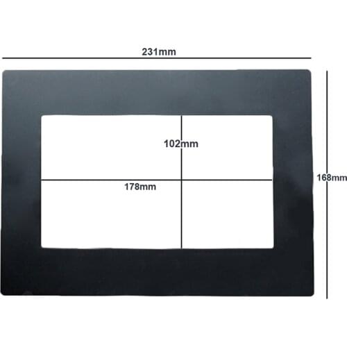 1pc Car Universal car frame Radio 2 din frame Audio Dvd player Fascia Replacement decorative framework 178x102mm panel No gap