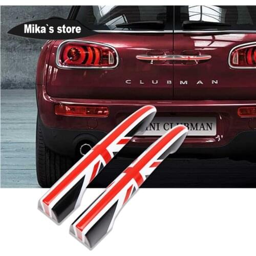 2pcs/set Union Jack Exterior Trunk Rear Door Handle Protect Cover Sticker For mini cooper F54 Clubman Car-styling Car Accessory