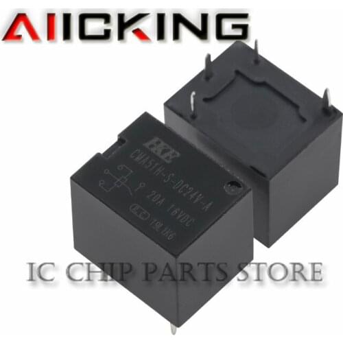 5pcs/lot HKE Auto relay CMA51H-S-DC24V-A 4PIN 12V 20A 100% new original relay in stock