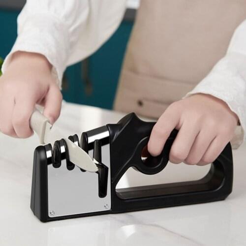 Anti-Slip Knife Sharpener Household Knife Tool High Precision Fixed Angle Grinding Wheel Fine Sharpener Kitchen Accessories