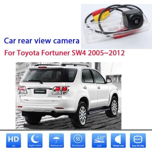 Rear camera For Toyota Fortuner SW4 2005 2006 2007 2008 2009 2010 2011 2012 CCD Full HD Night Vision license plate camera