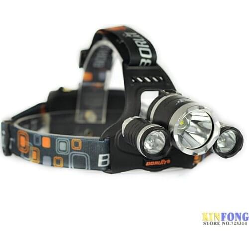 DHL Fedex 20PCS 3x XM-L XML T6 LED 5000Lm Rechargeable Headlamp Headlight Head Lamp