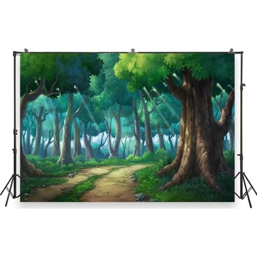 HUAYI Photo Background Newborns Birthday Photography Backdrops Forest Fairy Tale Custom Studio Photobooth Backdrop XT-7256