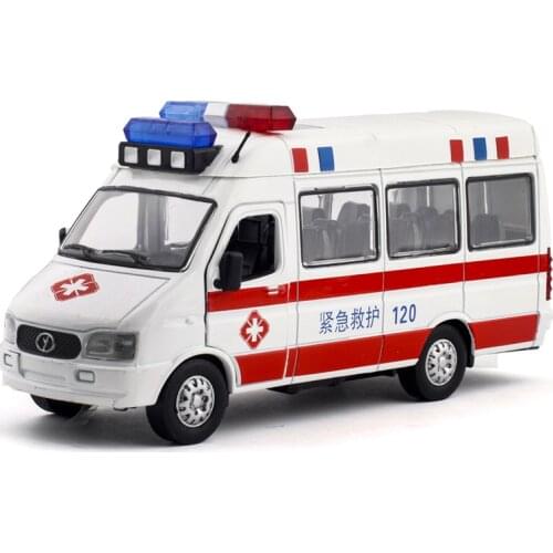 Hot sale 1:50 alloy pull back ambulance van model,postal cargo truck toy,armed escort truck toy,free shipping
