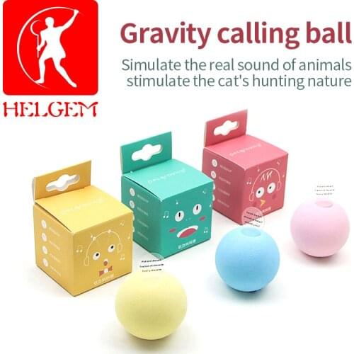 Cat Toys New Gravity Ball Smart Touch Sounding Toys Interactive Pet Toys Animal Calling Catnip Toys Ball