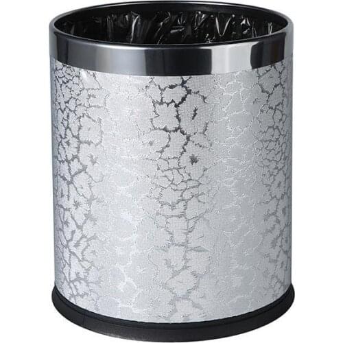 Kitchen Nordic Europe Trash Can Modern Large Trash Can Stainless Steel Eco-Friendly Poubelle Household Cleaning Tools BK50LJ