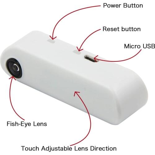 LILYGO® TTGO T-Camera Mini Camera Module ESP32 Chip 4MB flash 8MB PSRAM Micro USB Touch Adjustable Fish-Eye Lens Direction