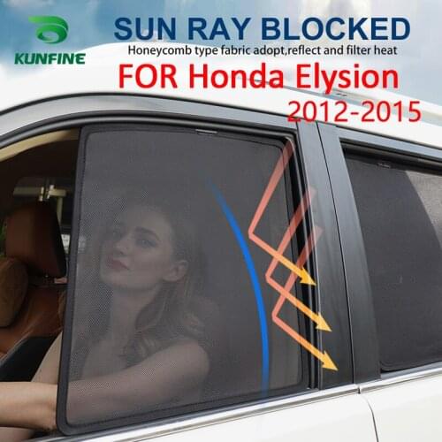 4PCS/Set Or 2PCS/Set Magnetic Car Side Window SunShades Mesh Shade Blind For Honda Elysion 2012 2013 2014 2015 Car Curtain