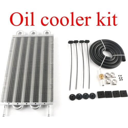 Aluminum Universal Oil Cooler Kit Oil Radiator Car Auto Transmission AUTO-MANUAL RADIATOR CONVERTER