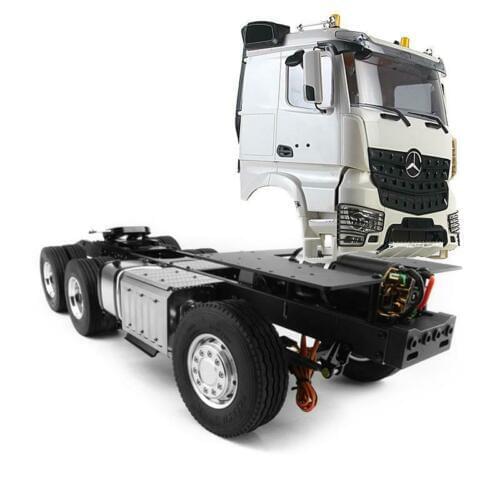 RC LESU 1/14 3363 6*4 Metal Chassis Cab Bz 56352 Tractor Truck THZH0296-SMT5