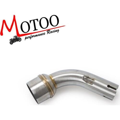 Motoo - Motorcycle Exhaust middle pipe for YAMAHA R3 R25 2015 - 2018 link pipe without exhaust