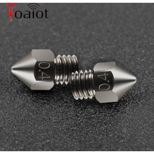 Toaiot Copper MK8 Hotend Nozzle Durable Non-stick 1.75mm Filament 0.4mm High Performance Nozzle For CR10 Pro ENDER3 3D Printer