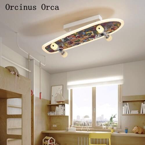 New Cartoon Creative Scooter ceiling lamp Boys'Bedroom Childrens Room Lighting American Color LED ceiling lamp free shipping