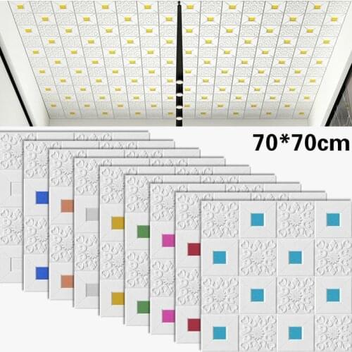 70x70cm Wallpaper 3D Brick Wall Stickers Self-Adhesive Waterproof Wallpaper for DIY Home Bedroom TV Background Wall Decoration