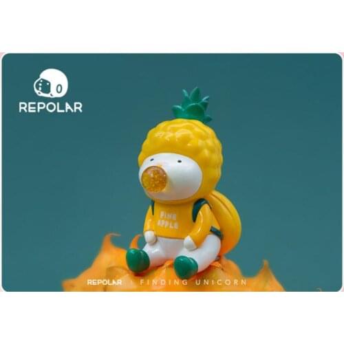 Blind box genuine looking for unicorn Repolar fruit pineapple spit bubble tide toy tide play doll hand decoration