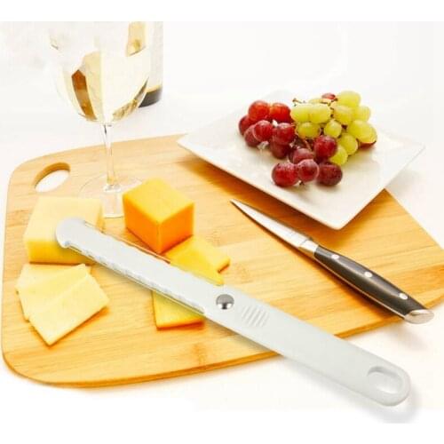 Plastic Double Wire Cheese Butter Cutter Slicer for Hard & Soft Block Cheese Goose Liver Cutting Knife Slicing Tool 22.6*2.3cm