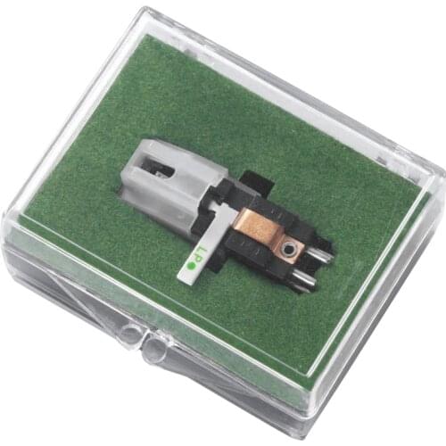 Ruby and Sapphire Dual Needle Stereo Stylus Turntable Cartridge Pickup Accessory for Record Player,Magnetic,Phonograph
