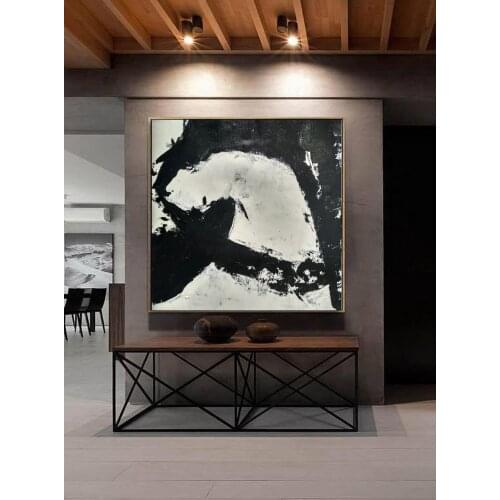 Handmade Canvas Painting Black Art Large Wall Art Abstract Painting On Canvas Modern Art Decor Decoracion Hogar Moderno