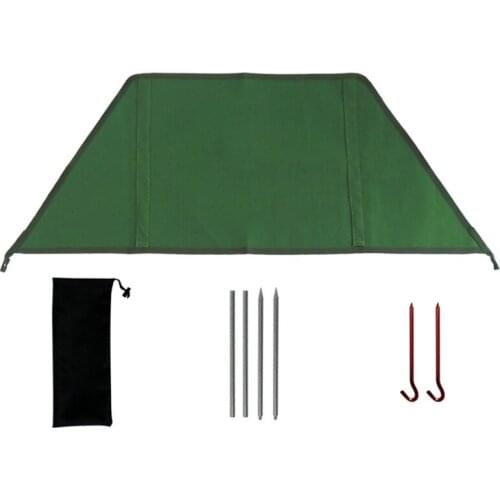 Outdoor Wind Shield Windproof Screen Fireproof Curtain Screen Windbreak Canvas Windbreak Barbecue Bonfire Wind Deflector